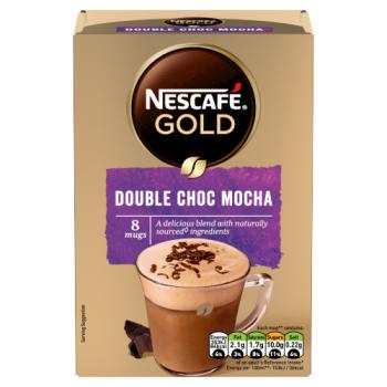 Nescafe Gold Double Choc Mocha Instant Coffee 8 X 23g Sachets