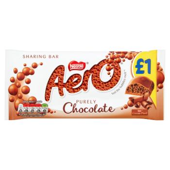 Aero Milk Chocolate Sharing Bar 100g £1