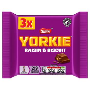 Yorkie Raisin & Biscuit 3 x 44g (132g)