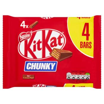 Kit Kat Chunky Milk Chocolate Bar Multipack 40g 4 Pack