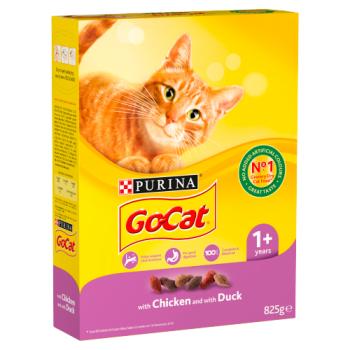 GO-CAT with Chicken & Duck Dry Cat Food 825g