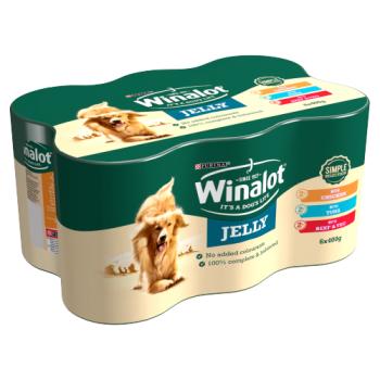 Winalot Simple Selection Mixed In Jelly Wet Dog Food Can 6 X 400g