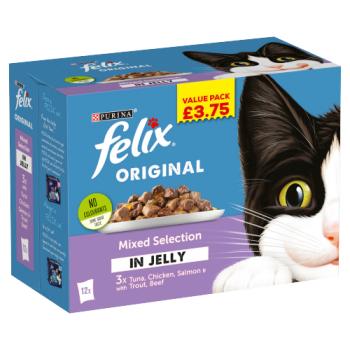 FELIX Mixed Selection Wet Cat Food 12 x 100g PMP