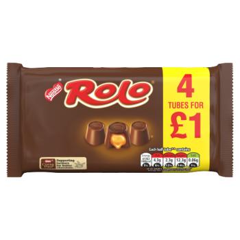 Rolo Milk Chocolate & Caramel Multipack 41.6g 4 Pack Pmp £1
