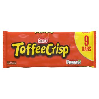 Toffee Crisp Milk Chocolate Bar Multipack 31g 9 Pack