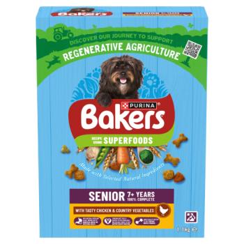 BAKERS Superfoods Senior Chicken with Vegetables Dry Dog Food 1.1kg