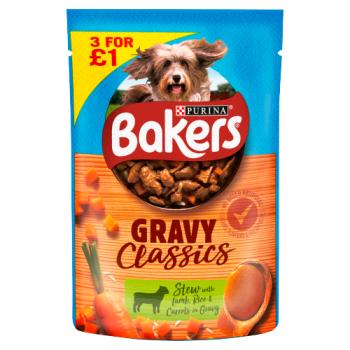 BAKERS Gravy Classics Lamb Wet Dog Pouch 100g