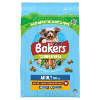 BAKERS Superfoods Chicken with Vegetables Dry Dog Food 3kg