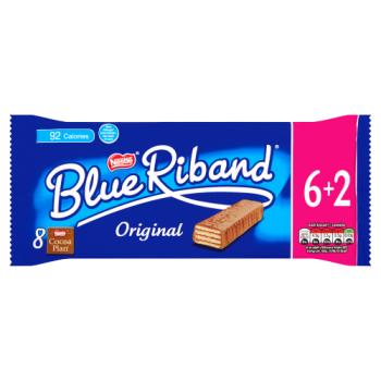 Blue Riband Milk Chocolate Wafer Biscuits Bar Multipack 6+2 Pack