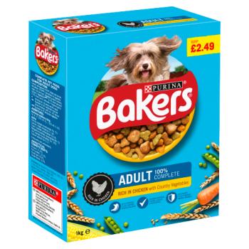 BAKERS ADULT Chicken with Vegetables Dry Dog Food 1kg PMP
