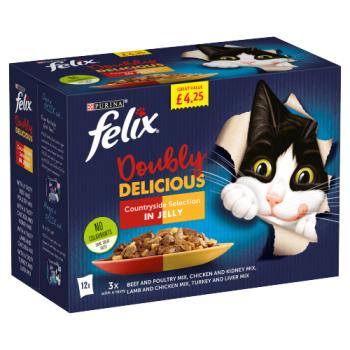 Felix As Good As It Looks Doubly Delicious Meat Selection In Jelly 12x100g Pmp