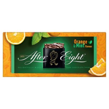 After Eight Limited Edition Delightfully Minty Dark Chocolate Thins Orange & Mint Flavour 200g