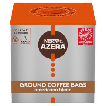 Nescafe Azera Americano Blend Ground Coffee Bags 10 X 8g