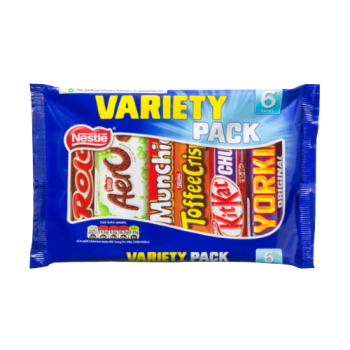 Nestle Variety Pack Chocolate Bars 6s 