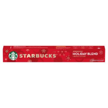 STARBUCKS Holiday Blend Limited Edition by NESPRESSO Medium Roast Coffee Pods 57g Tube of 10