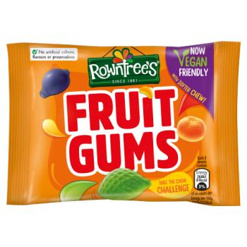 Rowntree's Fruit Gums Vegan Friendly Sweets Bag 43.5g