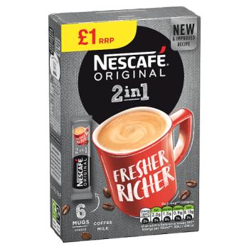 Nescafe 2in1 Instant Coffee, 6 sachets x 10g