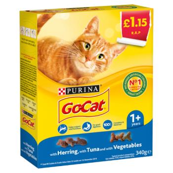 Go-Cat with Herring, Tuna & Vegetables 1+ Year 340g