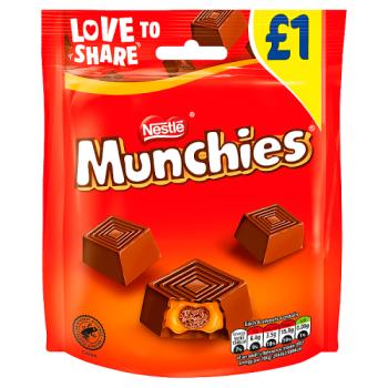 Munchies Milk Chocolate & Caramel Sharing Pouch 81g Pmp £1
