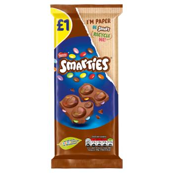Smarties Milk Chocolate Sharing Bar 90g PMP £1