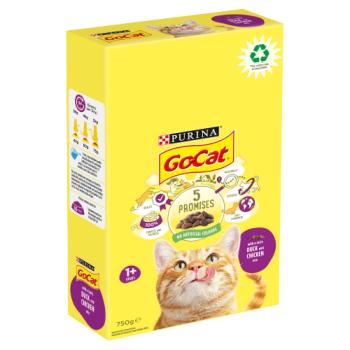 Go-Cat with a Tasty Duck and Chicken Mix 1+ Years 750g
