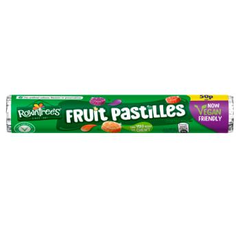 Rowntree's Fruit Pastilles Vegan Friendly Sweets Tube 50g PMP 50p