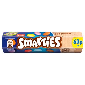 Smarties Milk Chocolate Tube 38g PMP 60p