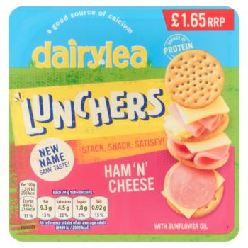 Dairylea Lunchers Ham And Cheese Convenience Meals 74g