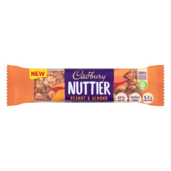 Cadbury Nuttier Peanut & Almond Chocolate Bar 40g