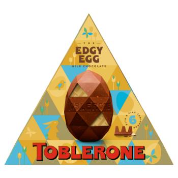 Toblerone Edgy Egg Milk Chocolate with Honey & Almond Nougat 298g