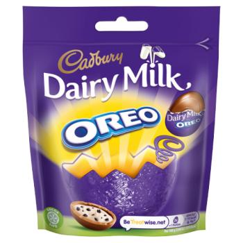 Cadbury Dairy Milk Miniature Oreo Chocolate Easter Egg Bag 72g