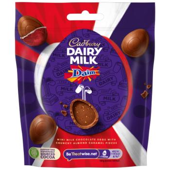 Cadbury Dairy Milk Filled Egg Daim Chocolate Eggs Mini 77g