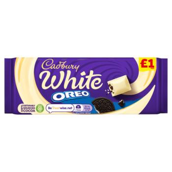Cadbury White Oreo Chocolate Bar £1 120g