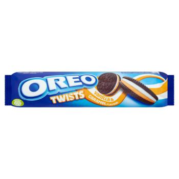 OREO Twist Vanilla & Caramel Flavour Sandwich Biscuits 157g