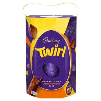 Cadbury Twirl Milk Chocolate & Orange Flavoured Bars 241g