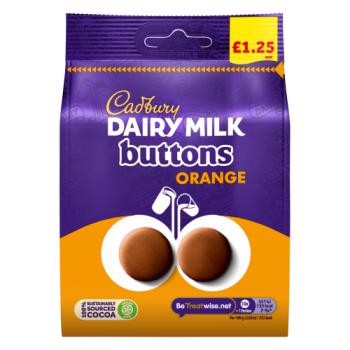 Cadbury Dairy Milk Buttons Orange Chocolate 95g