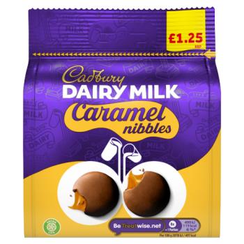 Cadbury Dairy Milk Caramel Nibbles Chocolate Bag £1.25 PMP 95g