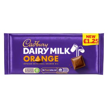 Cadbury Dairy Milk Orange 95g £1.25