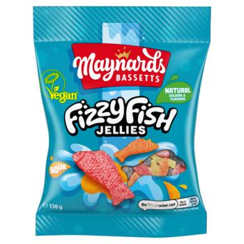 Maynards Bassetts Fizzy Fish Jelly 130g