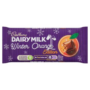 Cadbury Dairy Milk Winter Orange Edition Chocolate Bar 95g