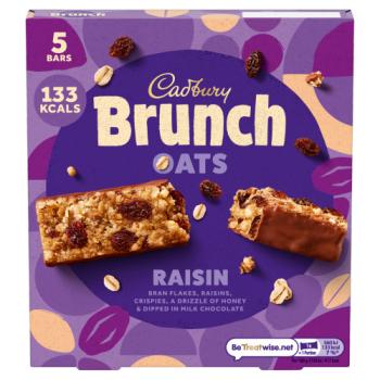 Cadbury Brunch Bar Raisin Cereal Bars 160g