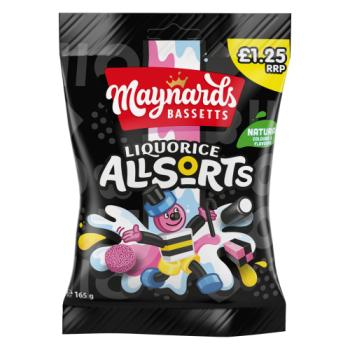 Maynards Bassetts Liquorice Allsorts Candy 165g