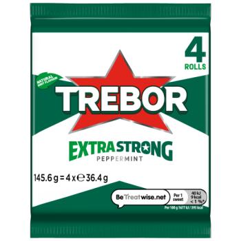 Trebor Extra Strong Peppermint Mints 145.6g