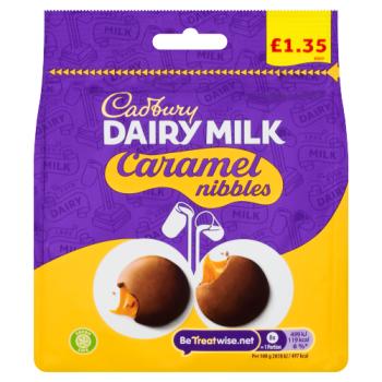 Cadbury Dairy Milk Caramel Nibbles Chocolate Bag £1.35 PMP 95g