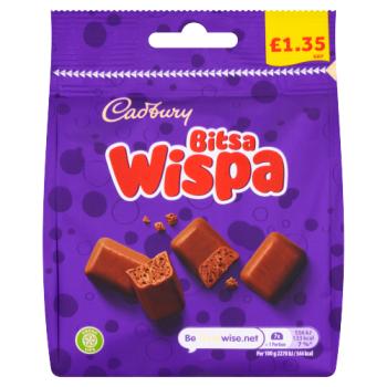 Cadbury Bitsa Wispa Chocolate Bag £1.35 PMP 95g