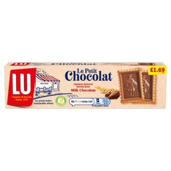 Petit Ecolier Milk Chocolate Topping Biscuits 112.5g