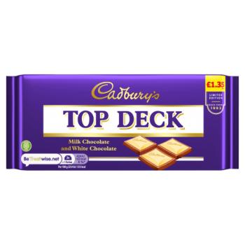 Cadbury Top Deck Top Deck Chocolate Tablet 95g
