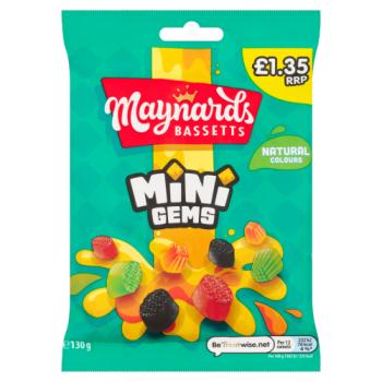 Maynards Bassetts Mini Gems Candy 130g