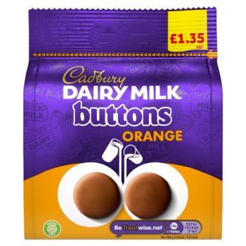 Cadbury Dairy Milk Buttons Orange Chocolate 85g