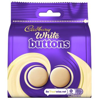 Cadbury White Chocolate Buttons Bag 85 g